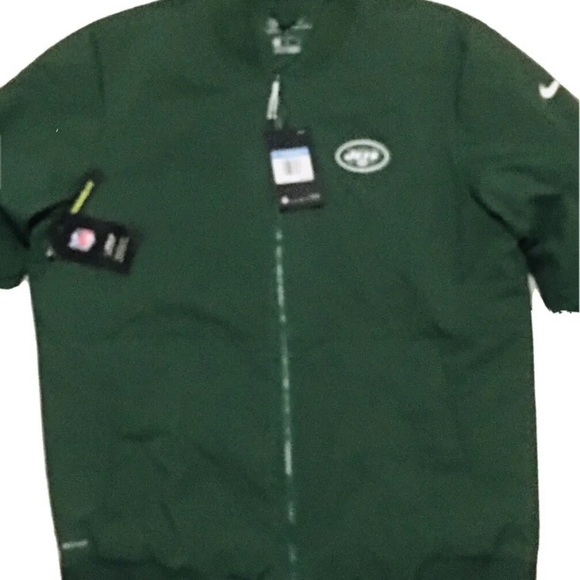 New York Jets Onfield Apparel Soft Shell Green Bomber Jacket Sz:Medium NFL - Picture 3 of 12